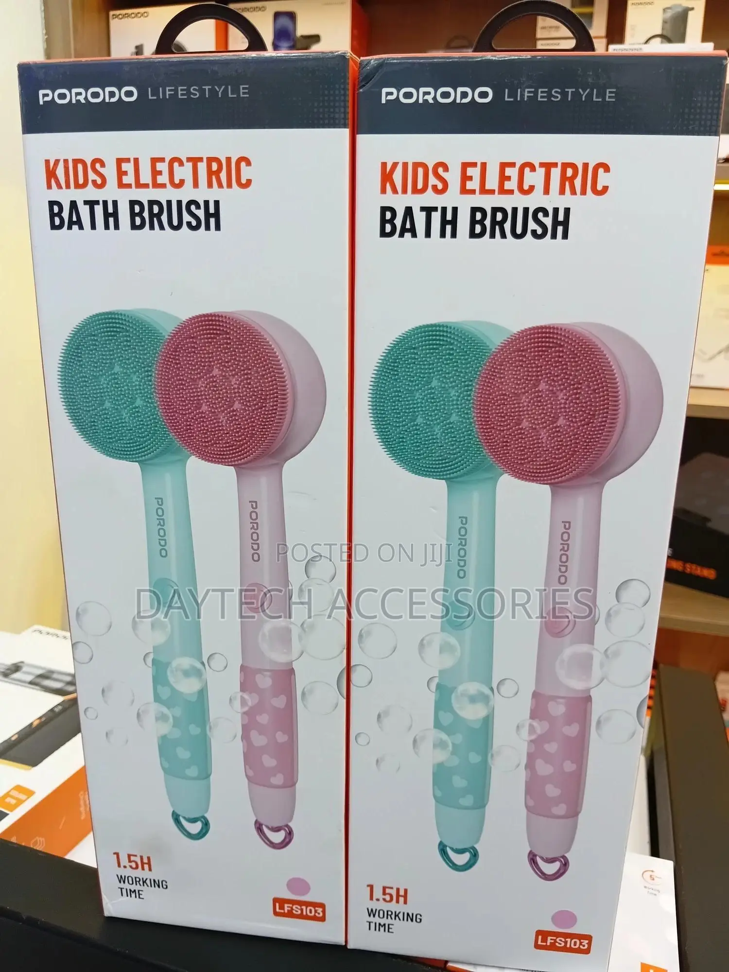 Porodo Lifestyle Kids Electric Bath Brush Pink Pd-lfst103-pk