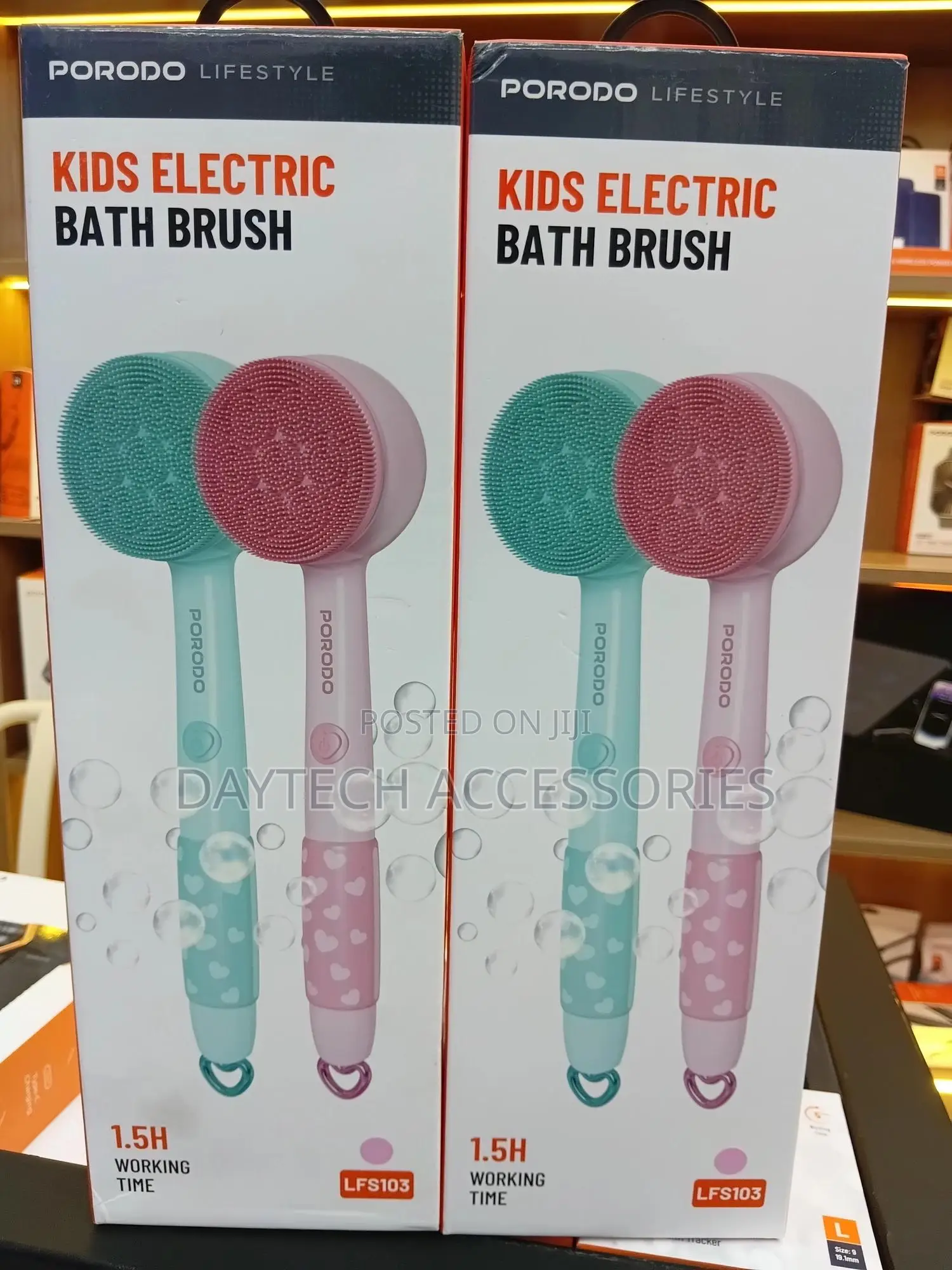 Porodo Lifestyle Kids Electric Bath Brush Pink Pd-lfst103-pk