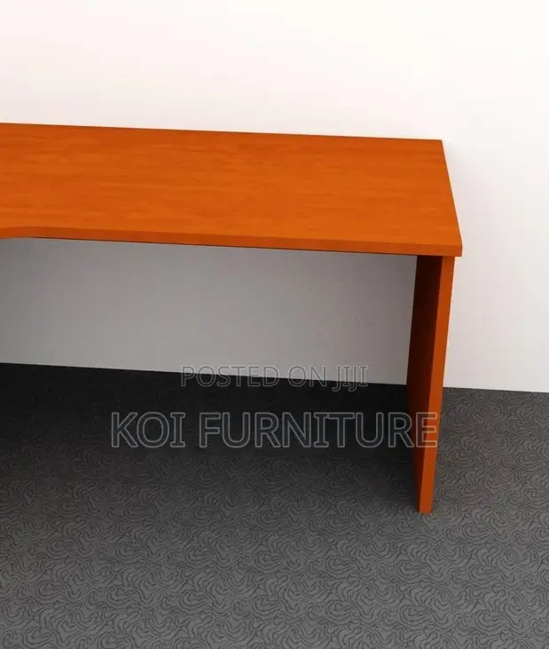 Office Desk; 1.2m L-Shaped Office Work Desk With Intergrated Cable
