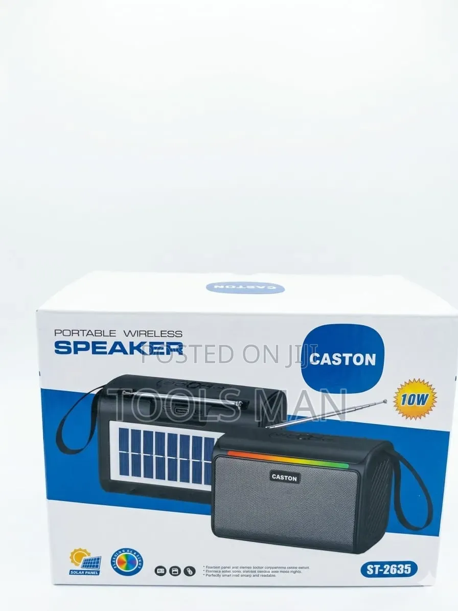 Caston St-2635 Solar Wireless Speaker Fm Radio Usb/Tf - 10w.