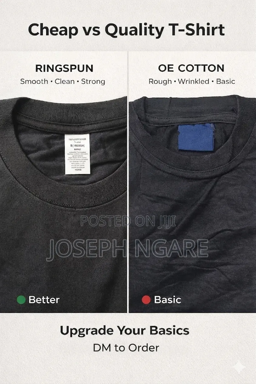 180GSM Heavyweight 100% Ringspun Cotton Roundneck Plain Tshirts, S-Xl