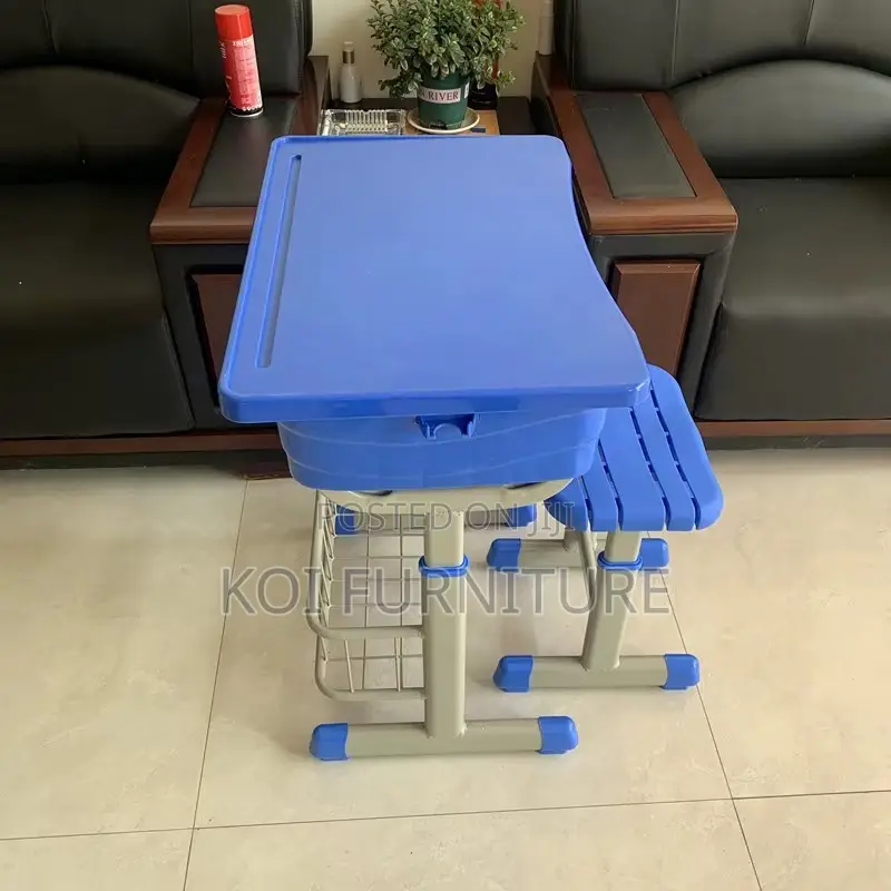 Home Desk; Ergonomic Adjustable Kids Desk Chair Set With Book Storage
