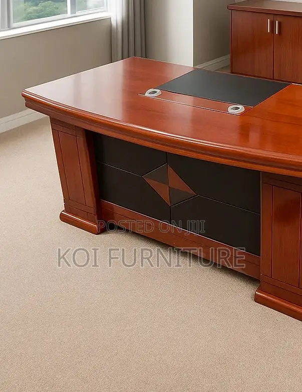 Office Desk; Professional Mahogany Modern 1.6m Executive Office Desk