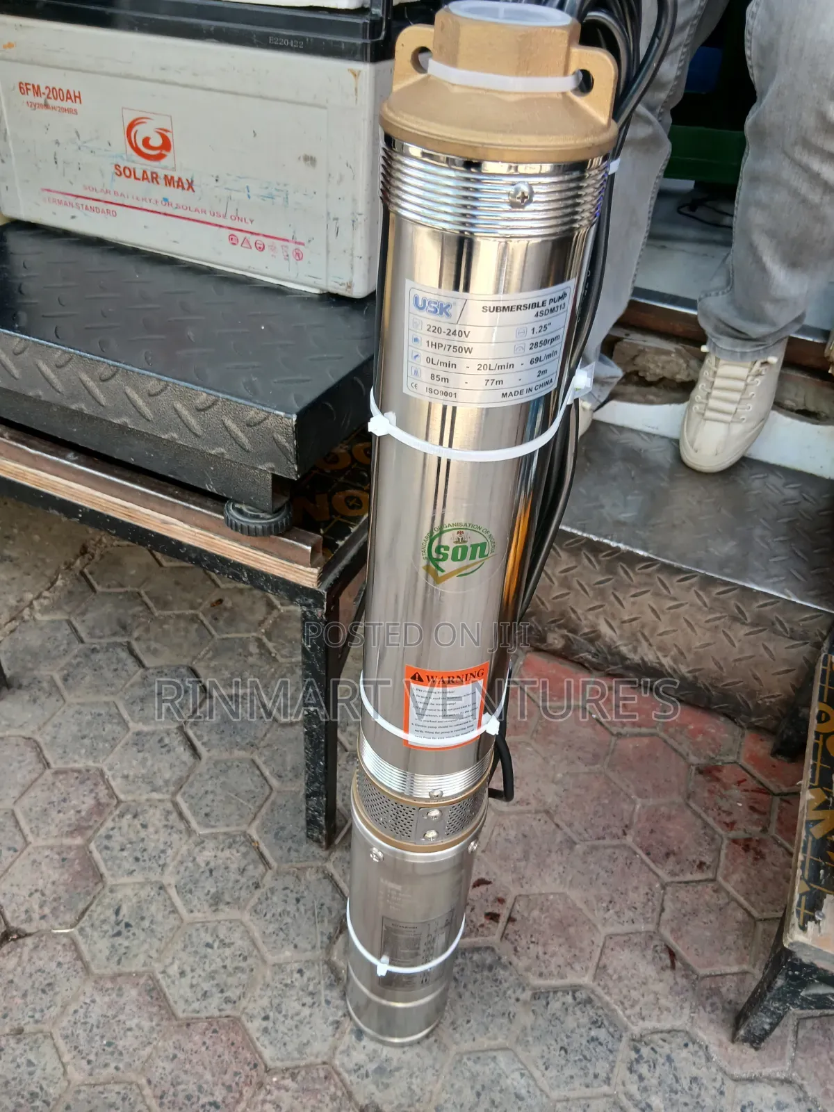 New Usk Submersible Water Pump 1hp 85m Head