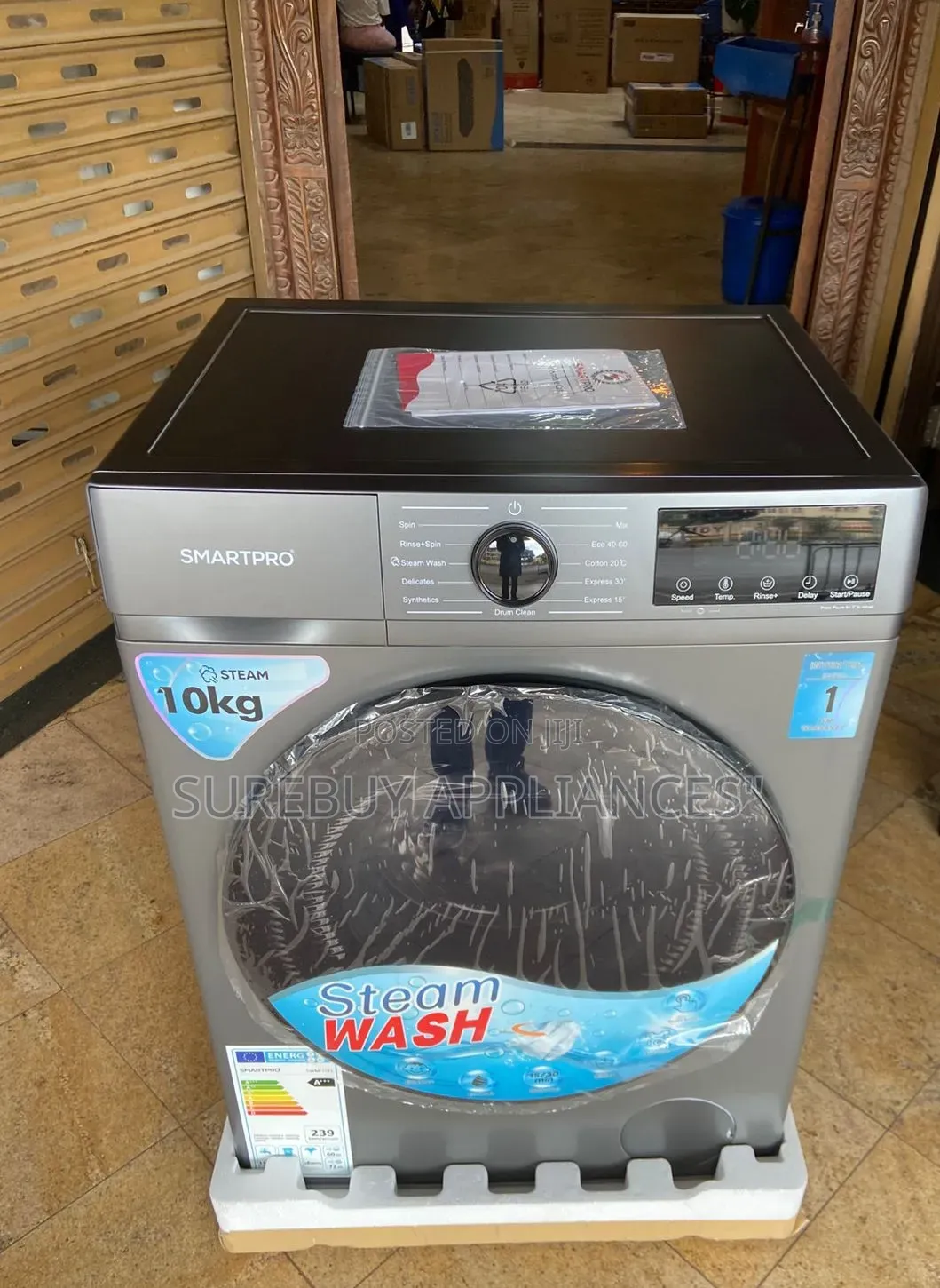 Smartpro 10kg Front Load Washer With Multi Wash Programs