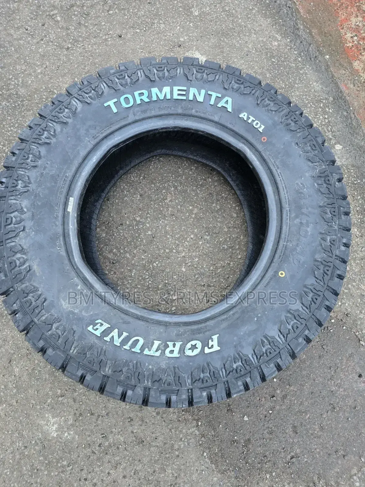 245 /70 R16 Fortune Tyres (Tormenta) All Terrein.