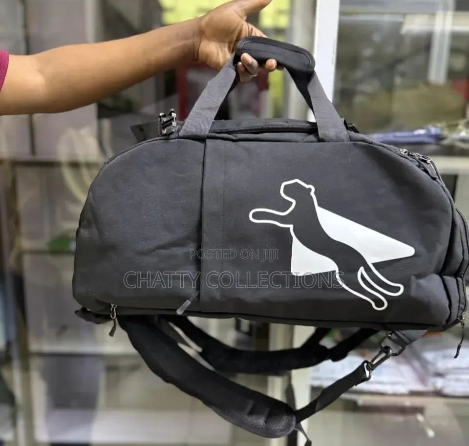 Unisex Black Puma Waterproof Sports/Gym /Travel Duffle Bags