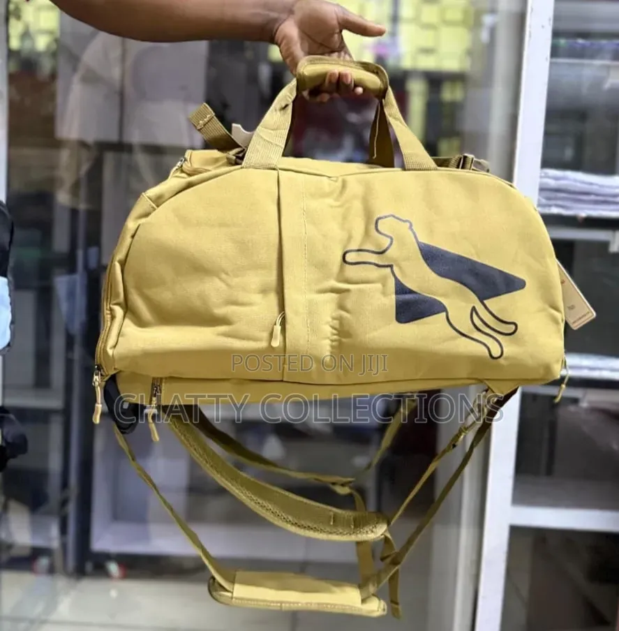 Unisex Green Puma Waterproof Sports/Gym /Travel Duffle Bags