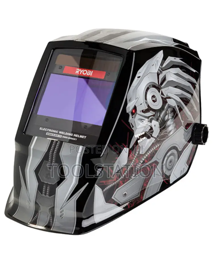 Welding Helmet Elect Adj 100x59.5mm With Graphic Rwh-800ax1 Ryobi