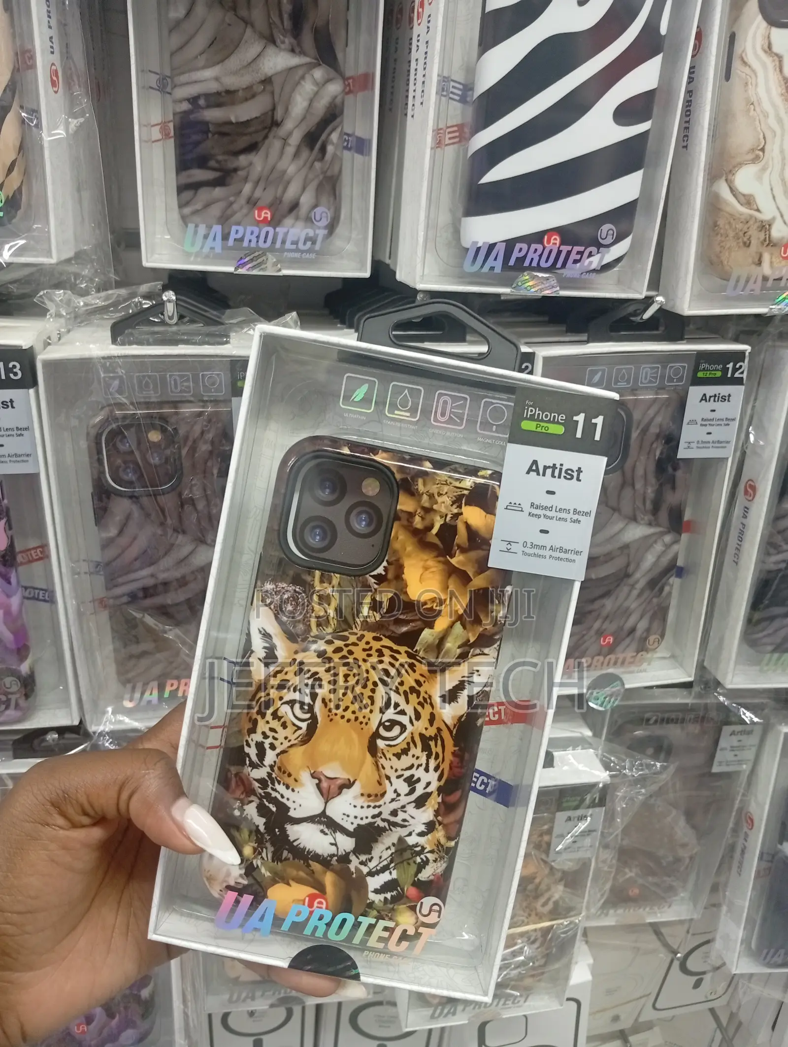 iPhone 11 Pro, a Jungle Leopard Aesthetic and a Raised Lens Bezel.