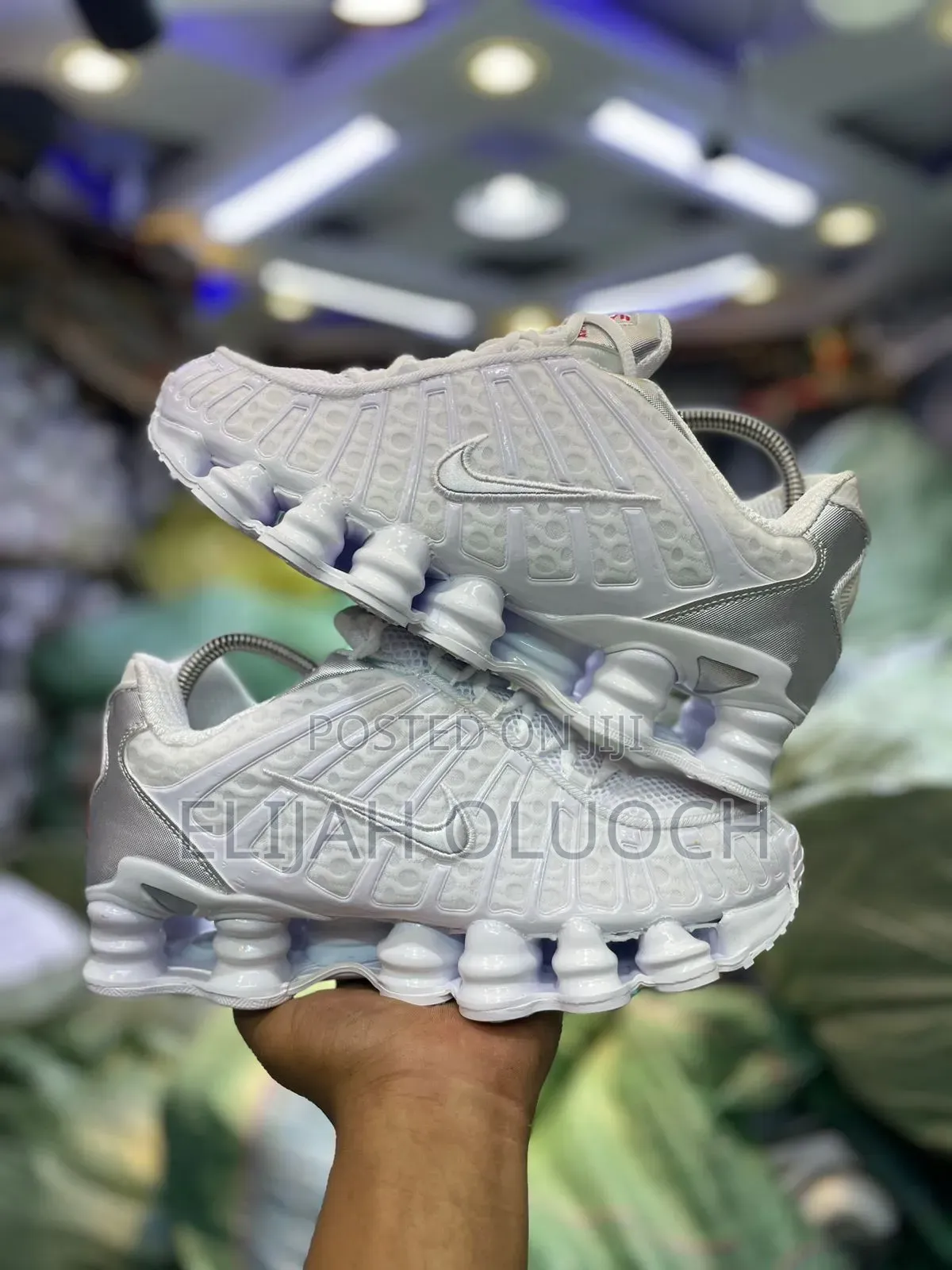 Nike Shox Tl “White Silver “
Quality Leather 
 Size 40-46