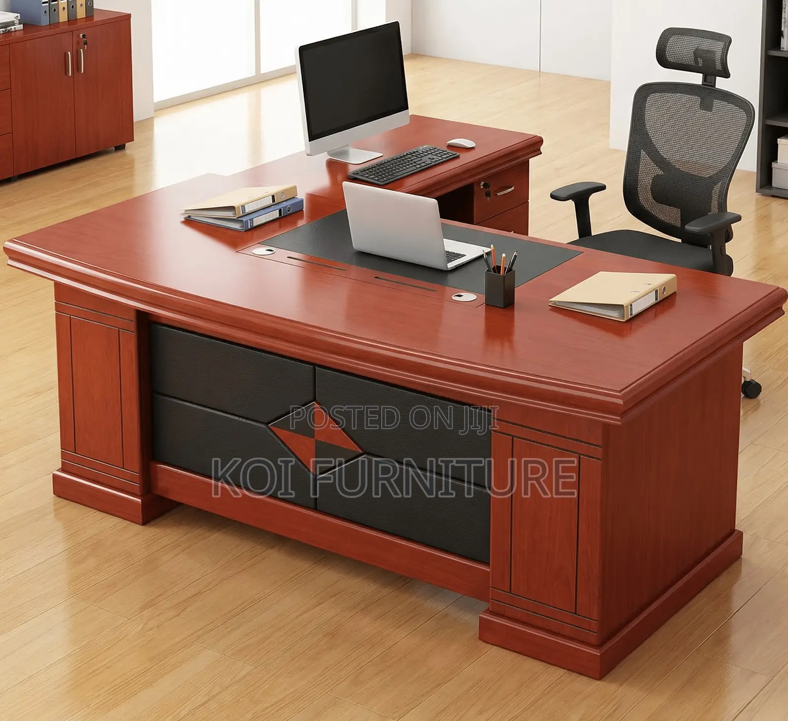 Office Desk; 1.8 Meters Executive Bosses Managament Mahogany Desk