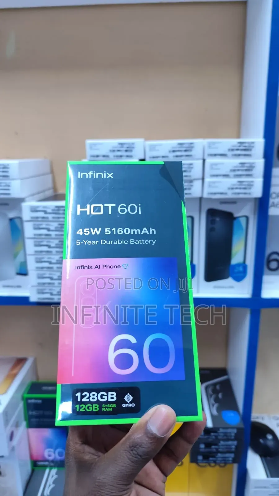 New Infinix Hot 60i 256 GB Black
