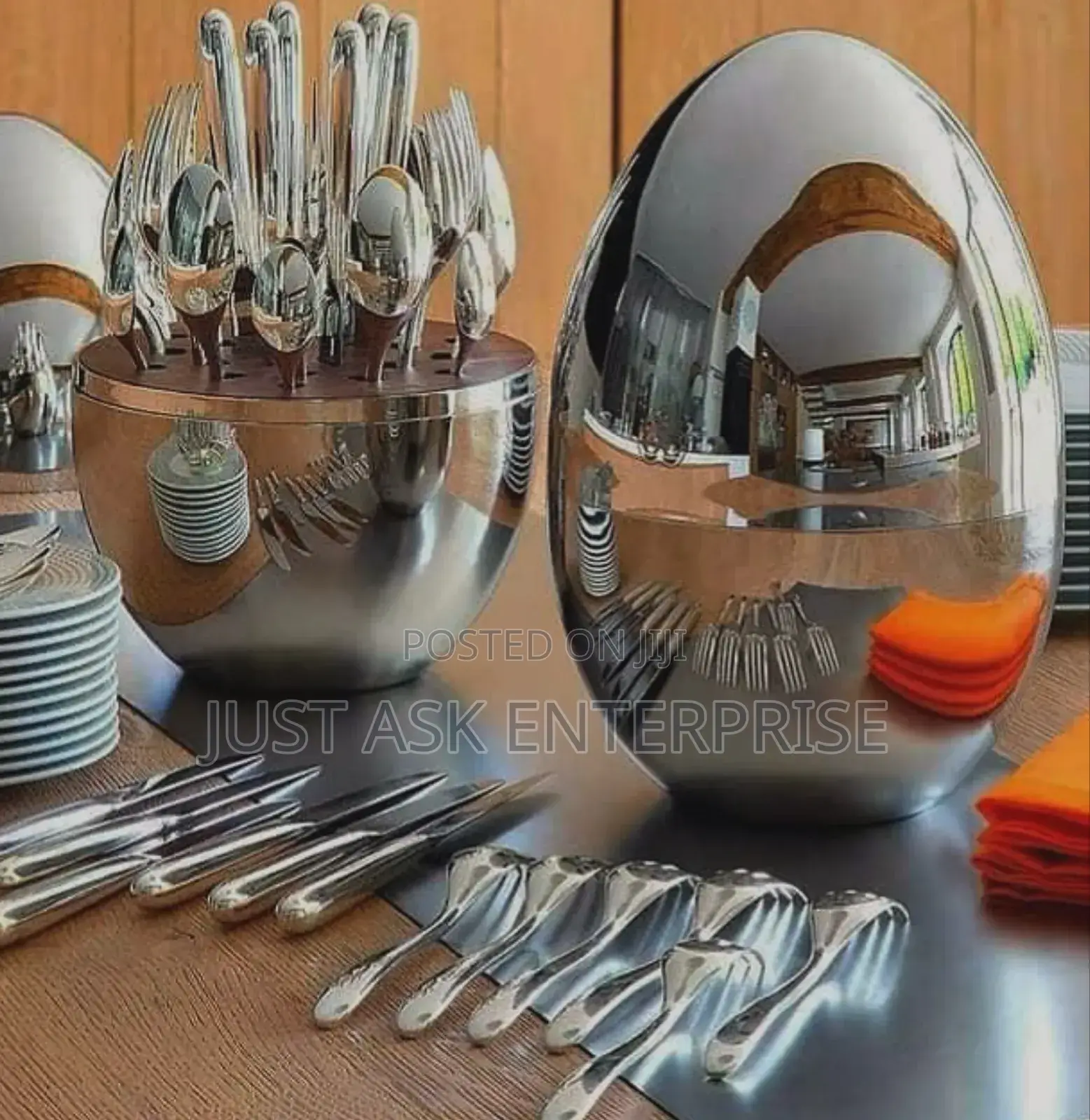 Cutlery Kitchen Set Eggshell 36pc Executive Set (9 Pieces of Each)