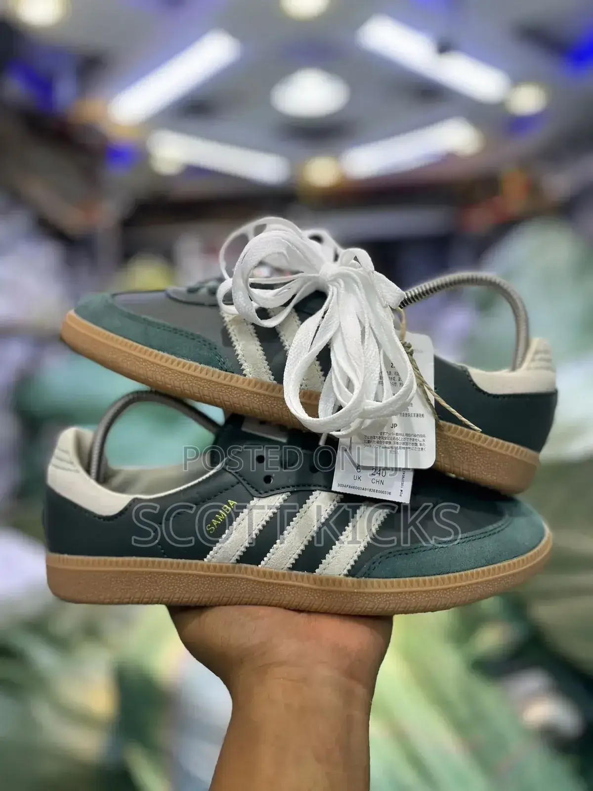 Adidas Samba Og “Shadow Green Cream White “
Quality Leather