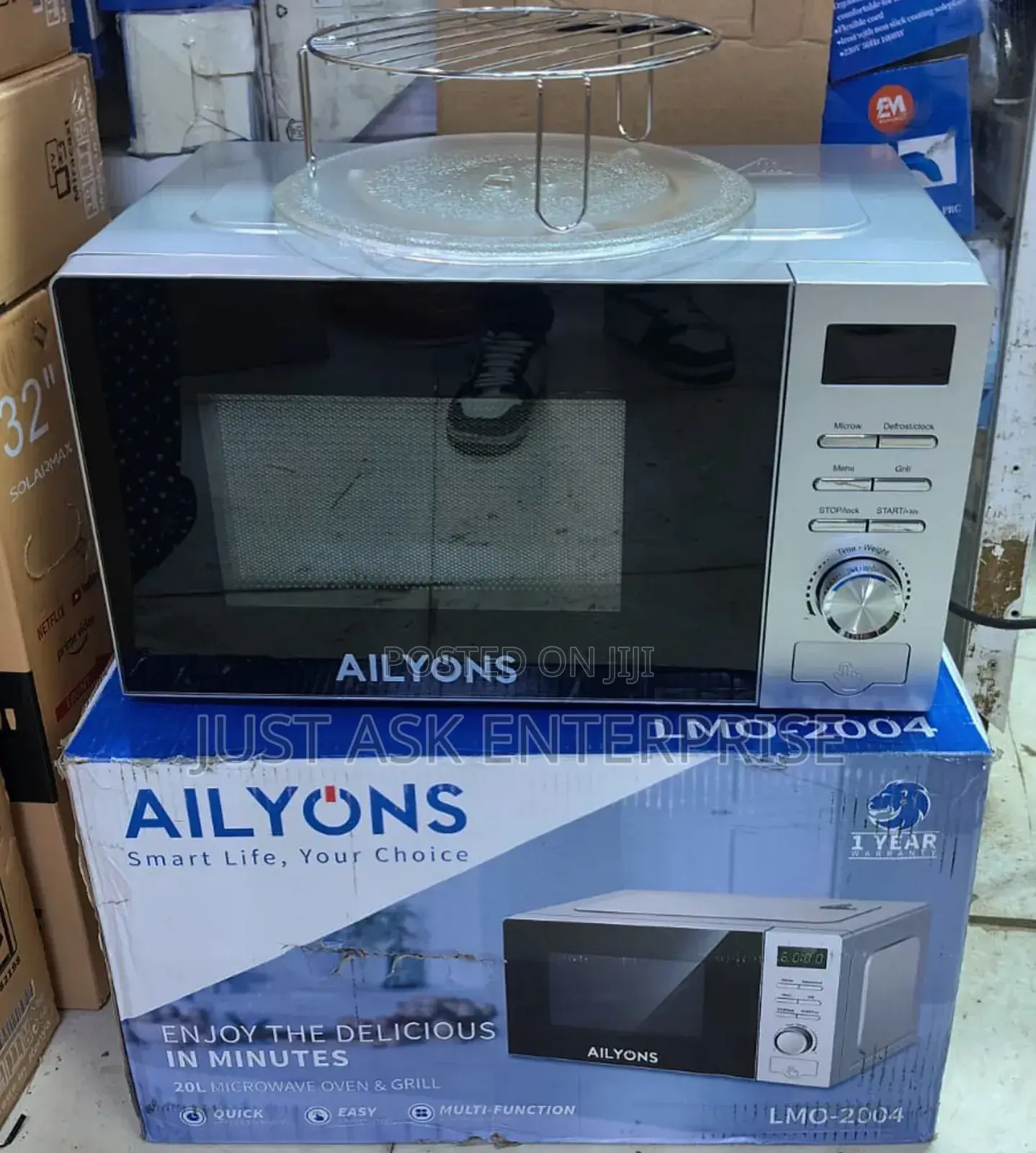 Ailyons - 20 Litres Digital Microwave Oven With Grill Mode