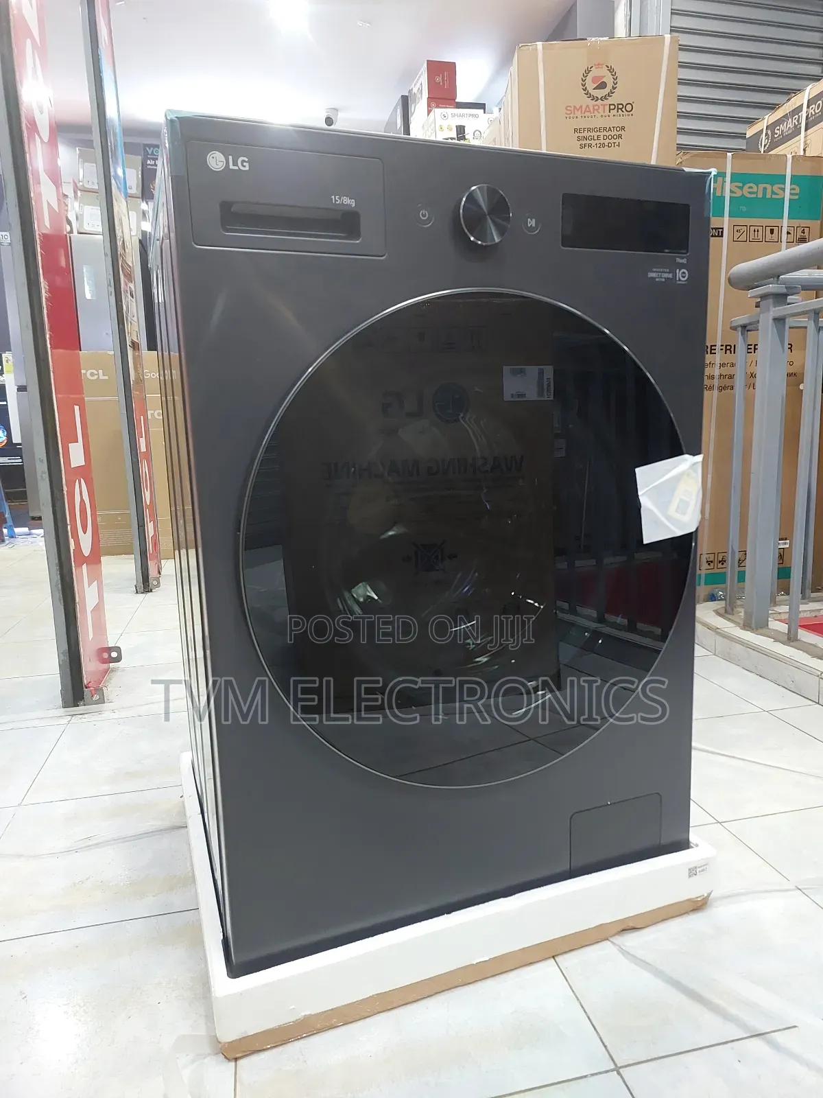 Lg 15/8 Kg Wash Dry Front Load Washing Machine Gray(F0z6drp24)