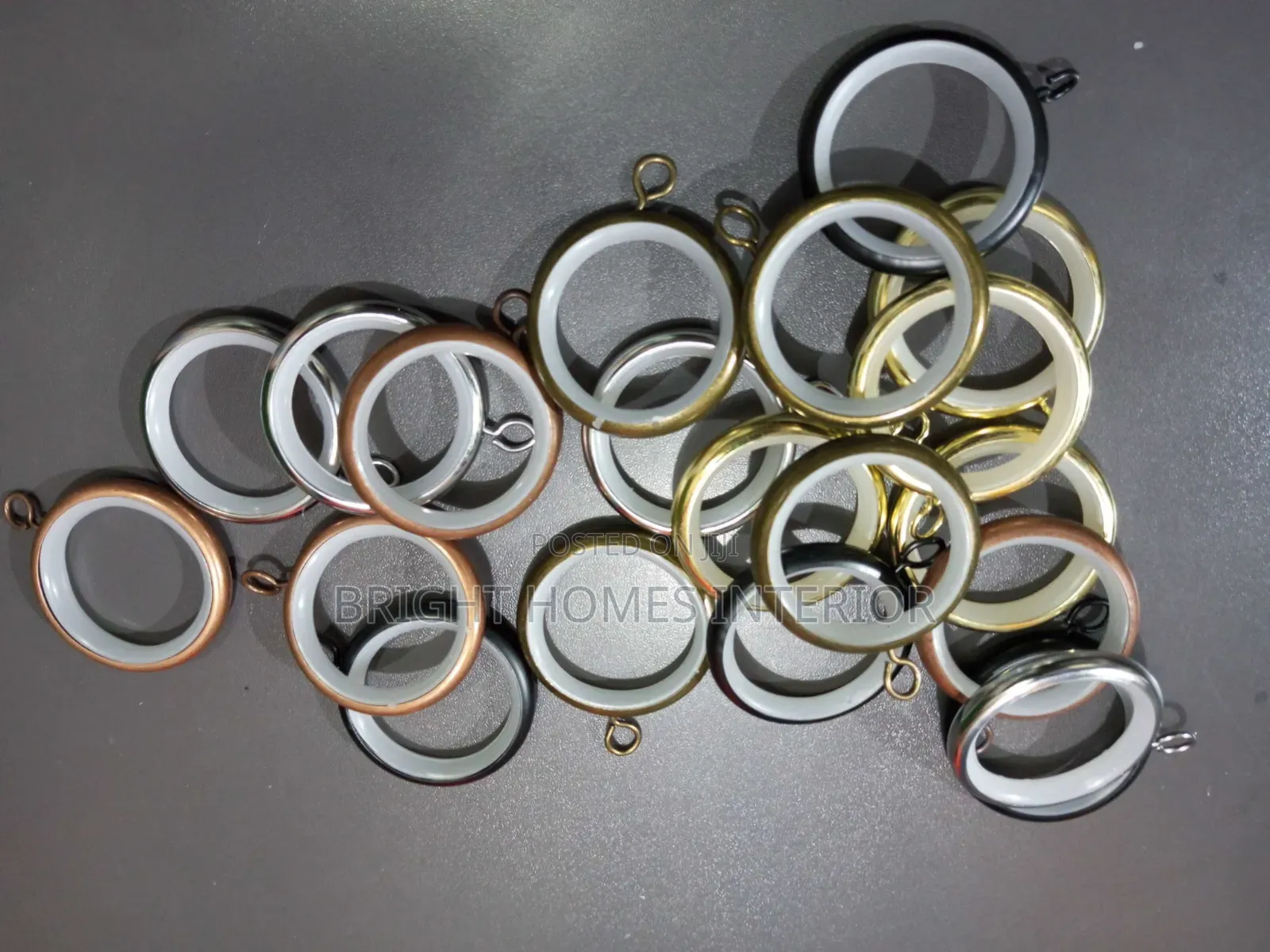Curtain Rod Rings With Plastic Coating