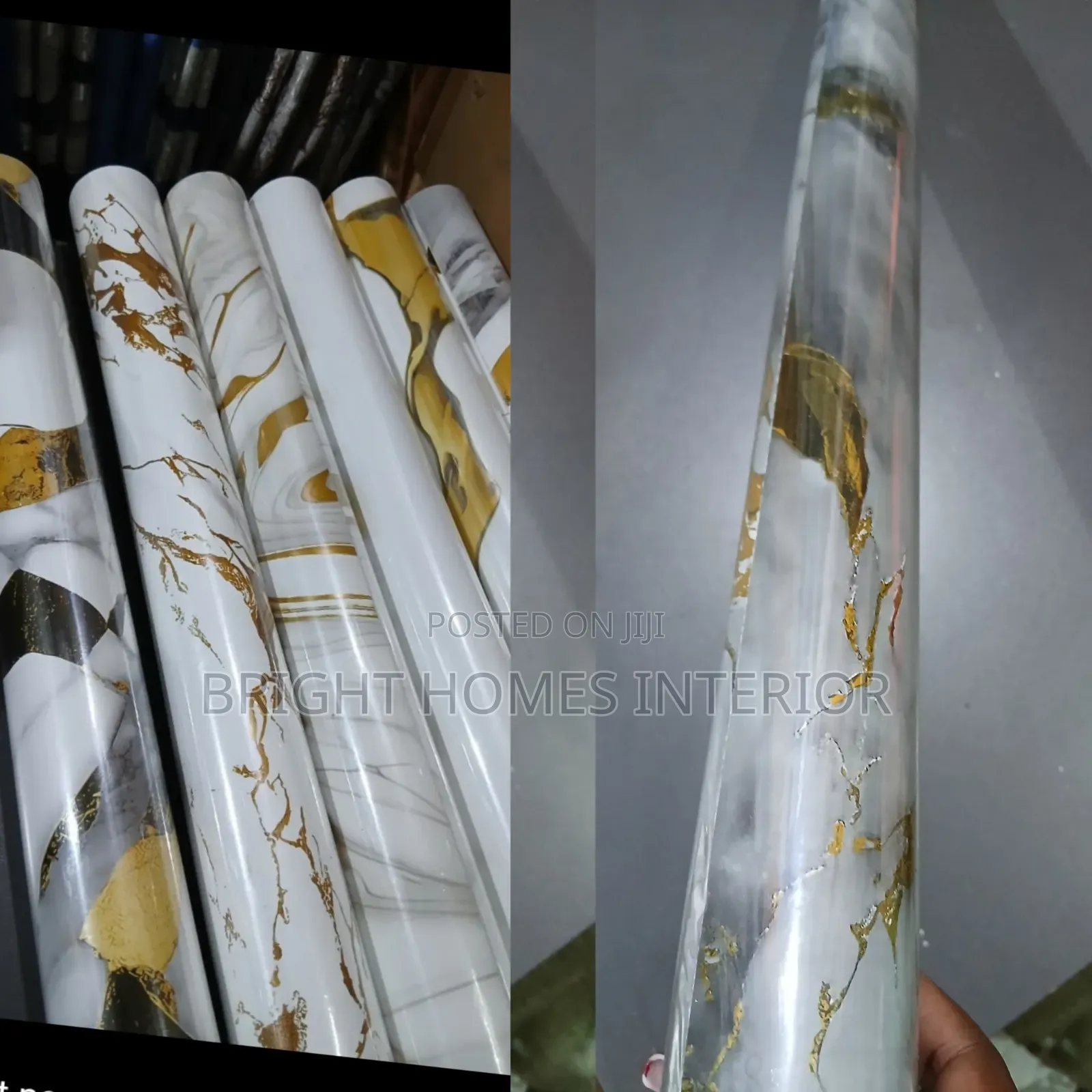 Unique Gold Marble Self Adhesive Contact Paper in Market