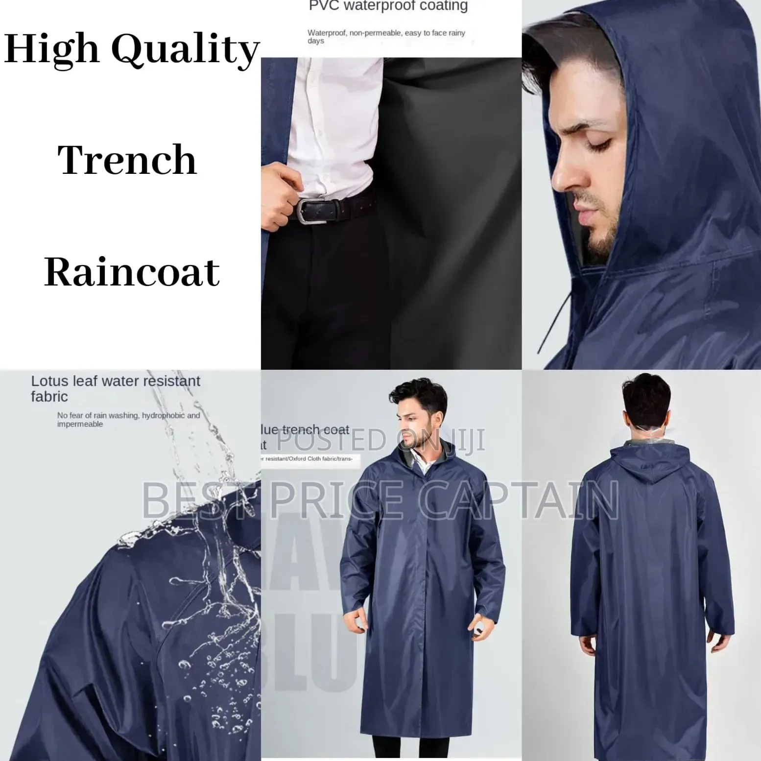 *Beat the Rains*
*High Quality Trench Raincoat*