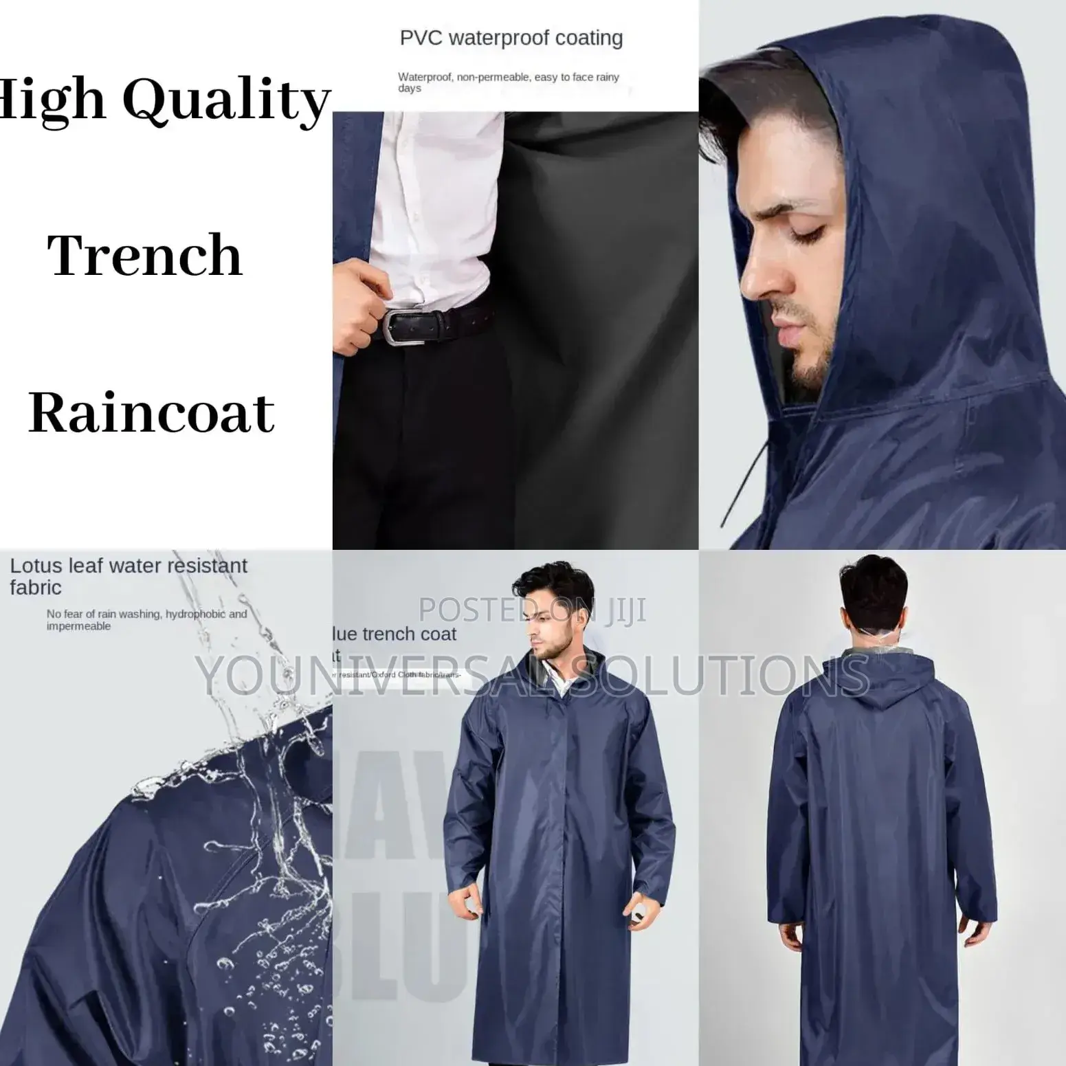 *Beat the Rains*
*High Quality Trench Raincoat*