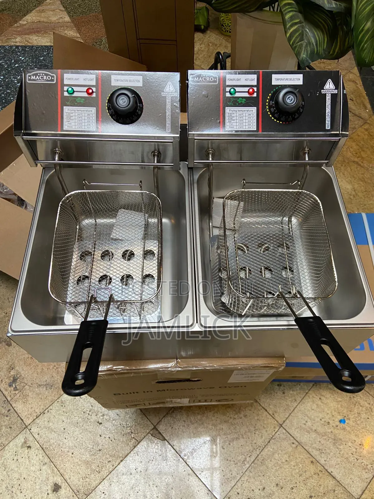 12l Macro Double Deep Fryer (6l + 6l) - Ab