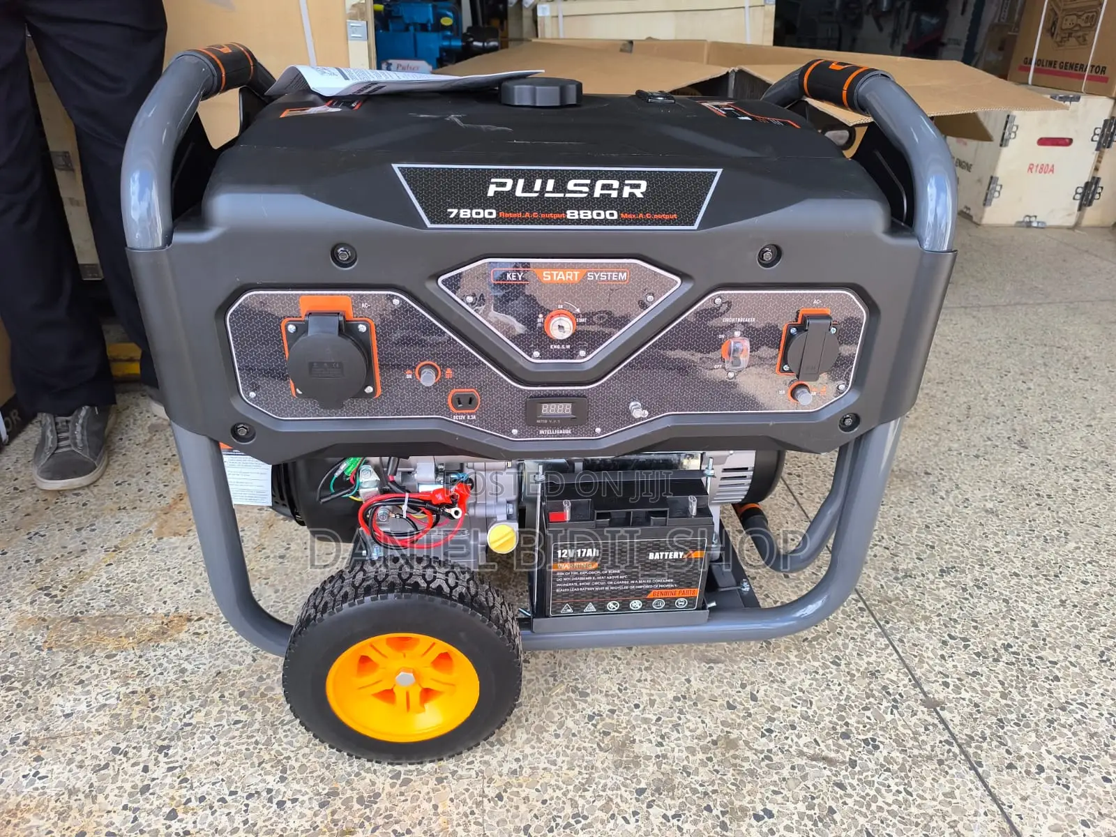 Gasoline Generator Pulsar 11kva Electric Start With Wheels and Trolley
