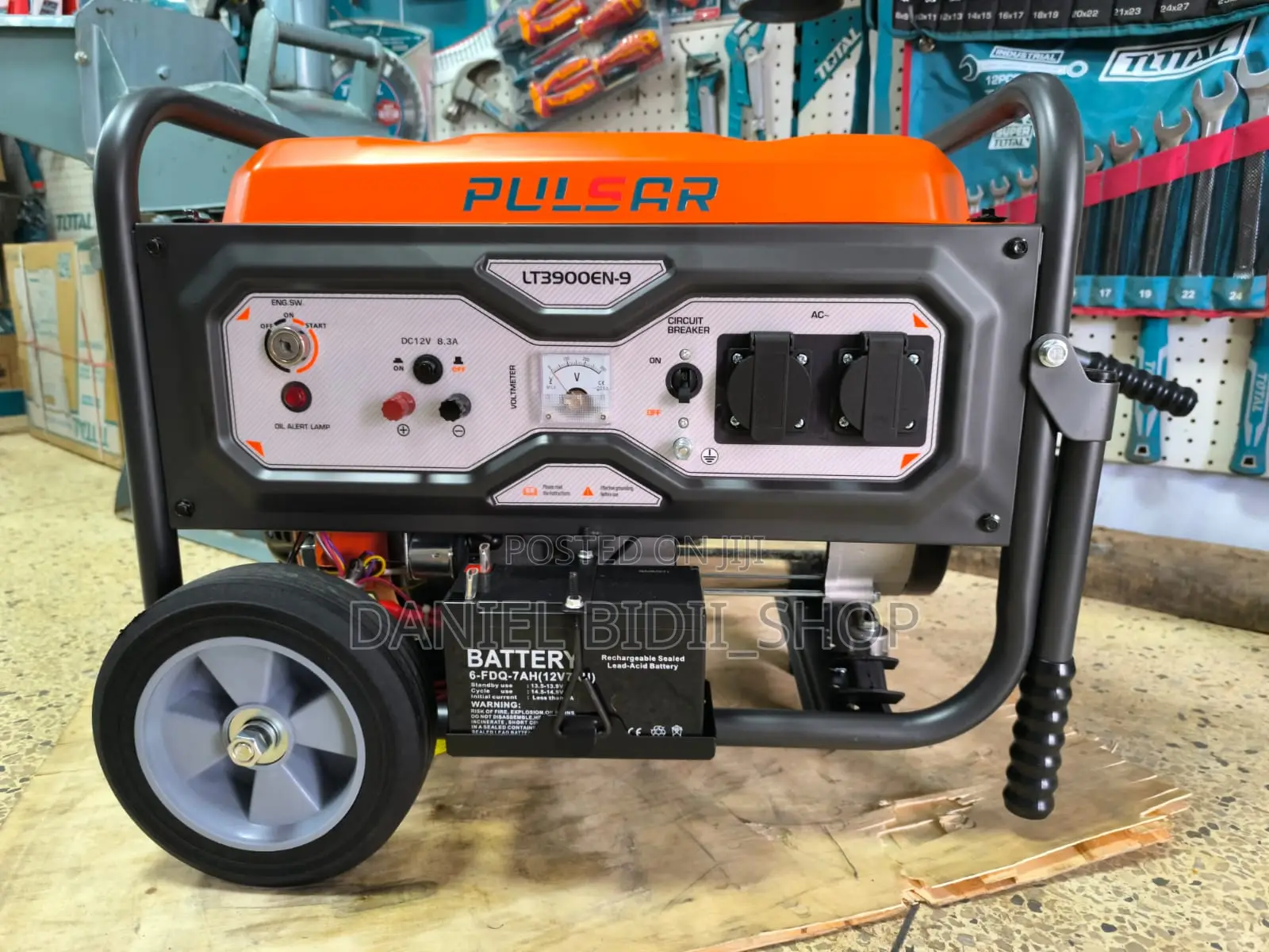 Gasoline Generator Pulsar 4kva Electric Start With Wheels and Trolley