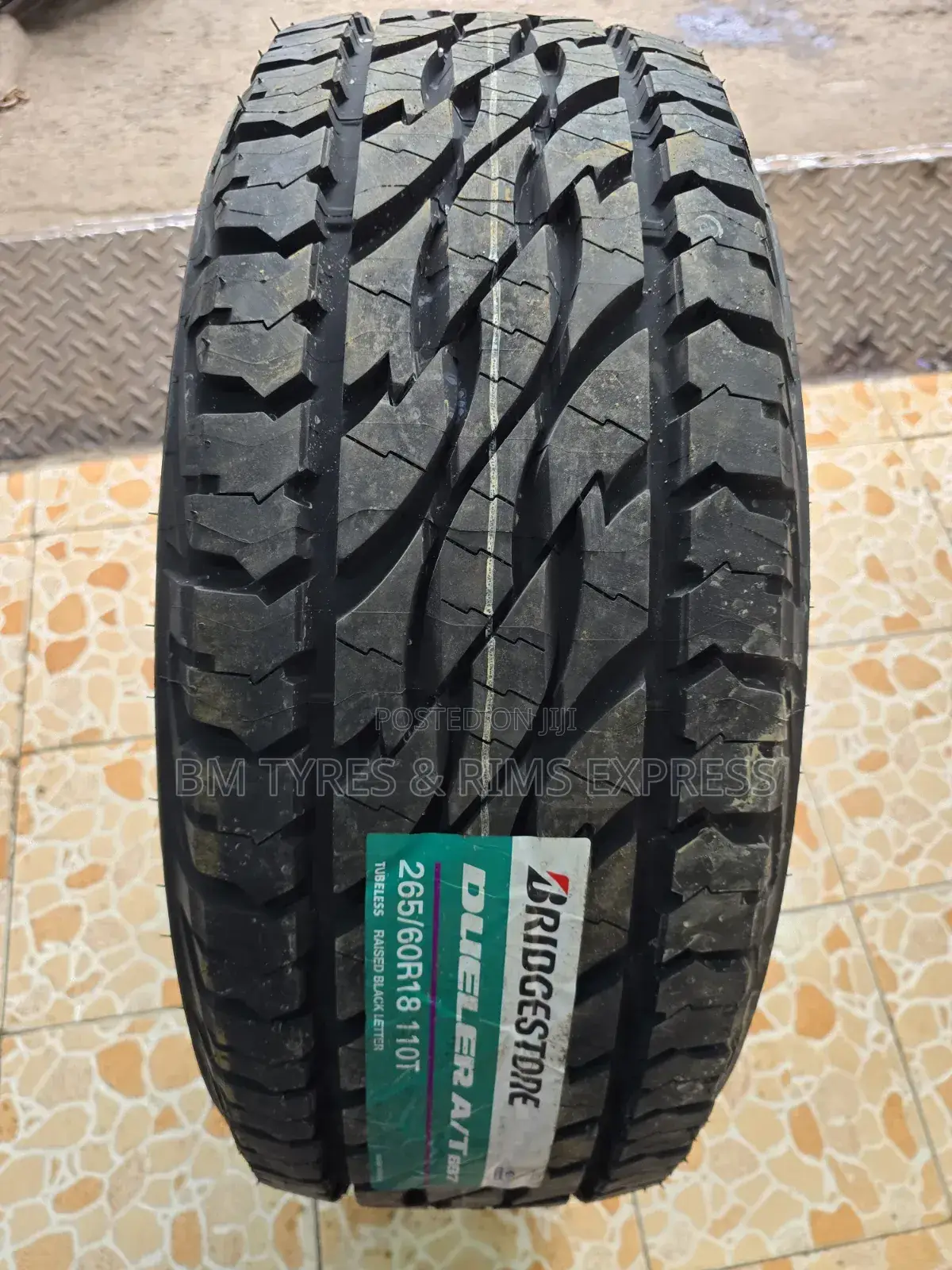 265 /60 R18 Bridgestone Tyres (All Terrein) Indonesia.