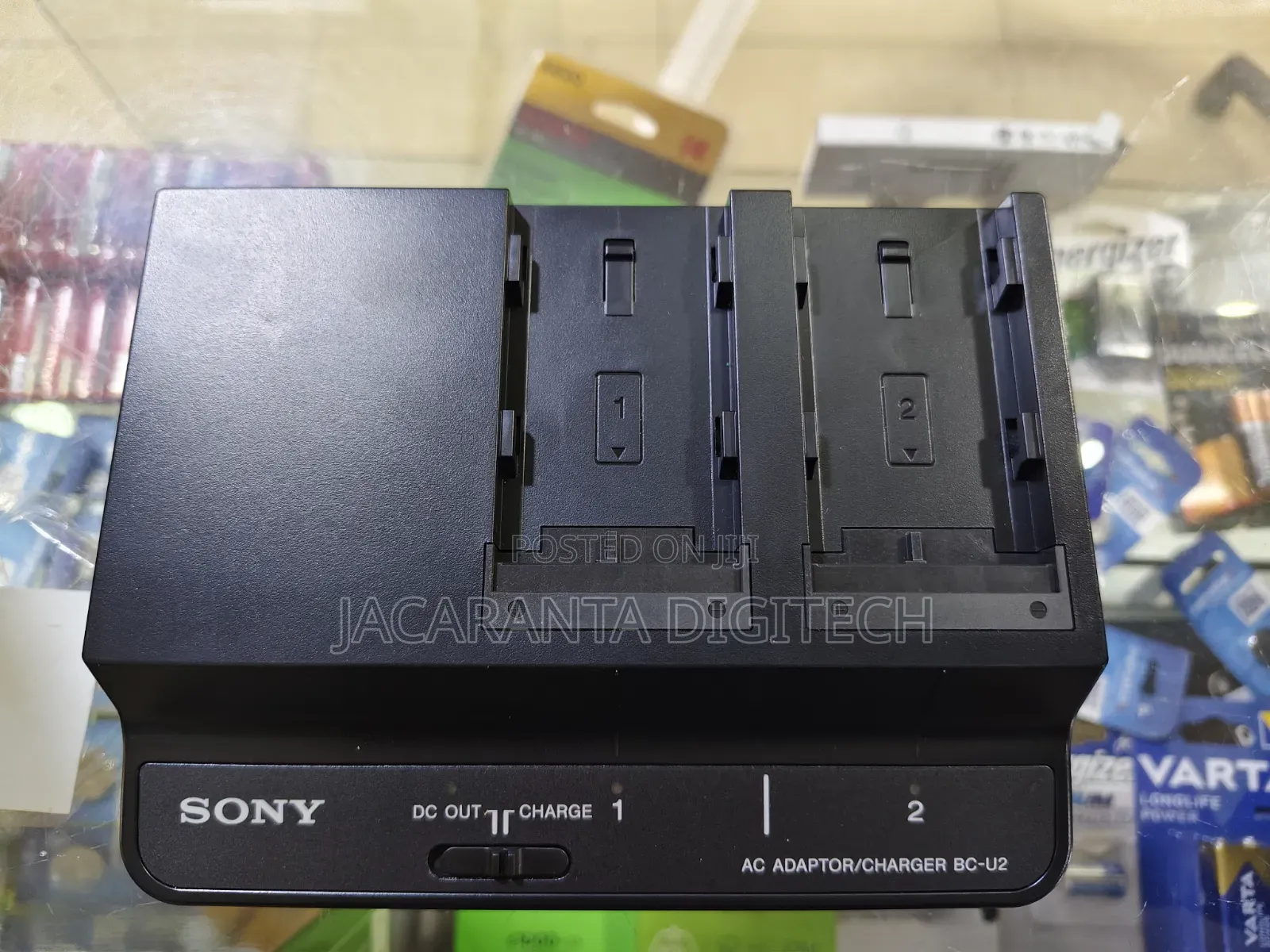 Sony Bc-u2 Two-channel Battery Charger / Ac Adaptor