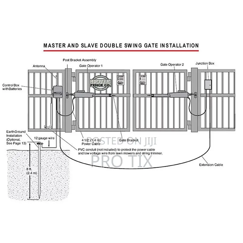 Gemini Swing Slave Motor S00210 Gate Opener No Pedestal