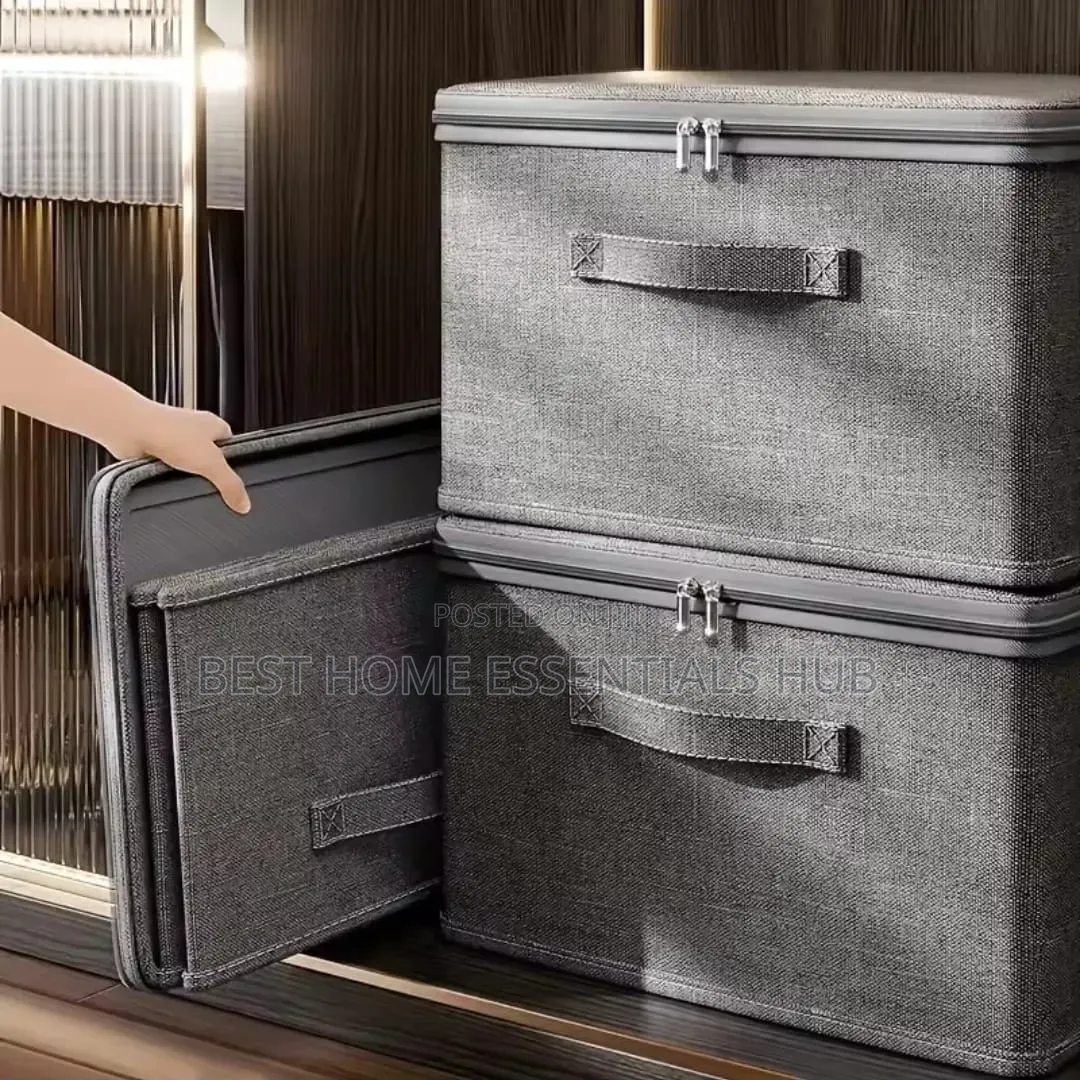 *Foldable Fabric Storage Box With Lid