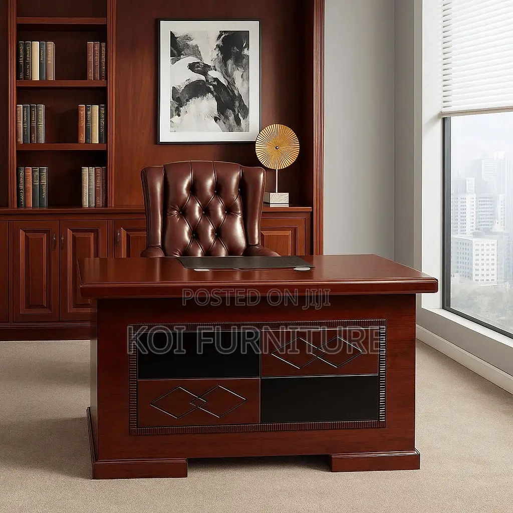 Office Desk; 1.2 Meters Executive Kemlsh Mahogany Desk