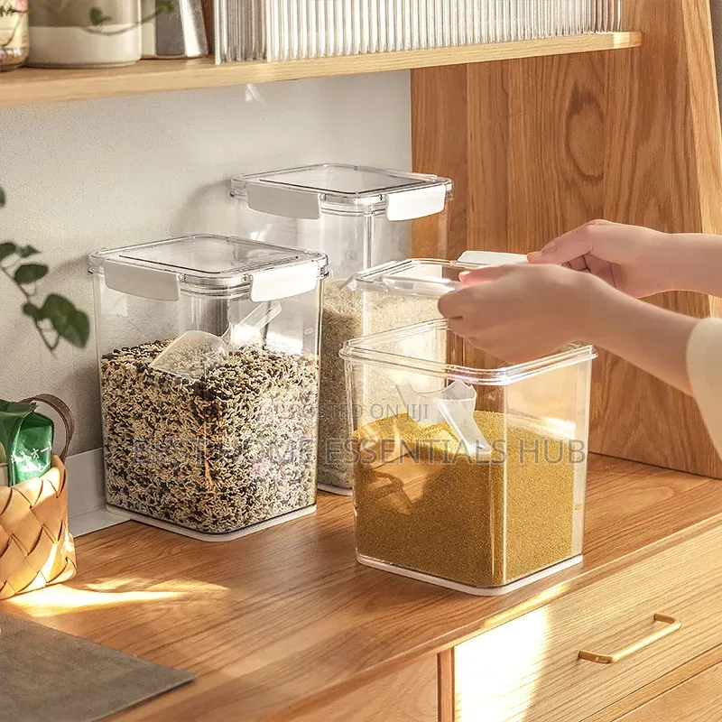 *Large Capacity Airtight Food Storage Containers*5.3l 6.5l
