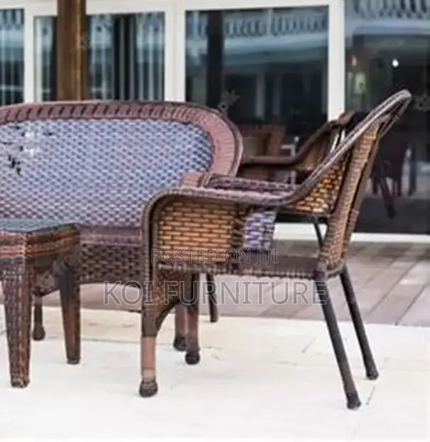 Dining Set; Tygy 3 Piece Patio Garden Outdoor Rattan Set