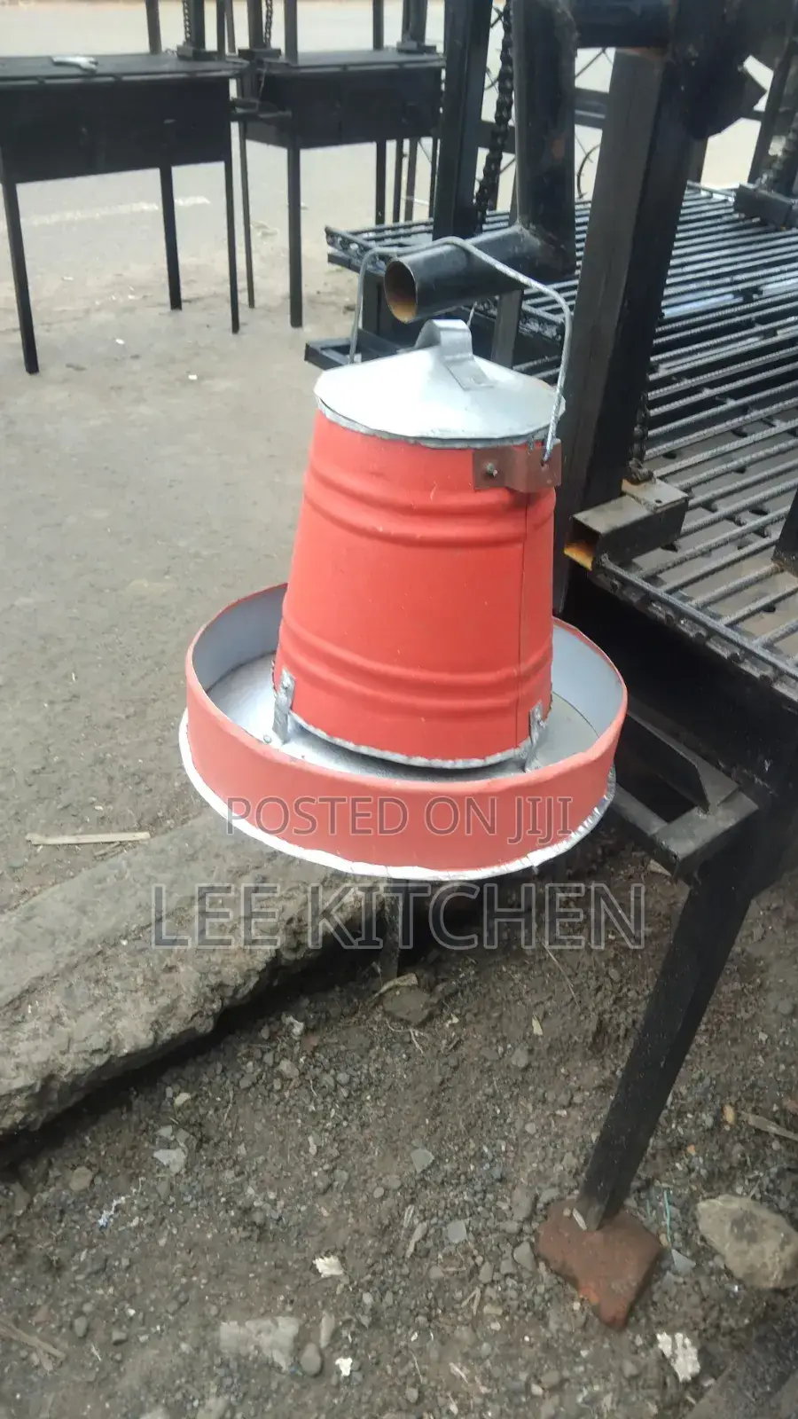Chicken Feeder Metallic