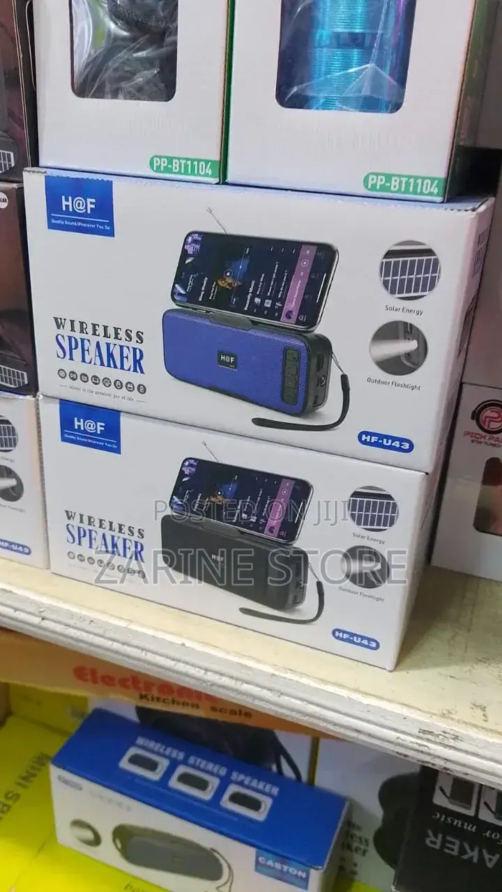 Solar Charging Ac Rechargeable Portable Speaker With Flashlight