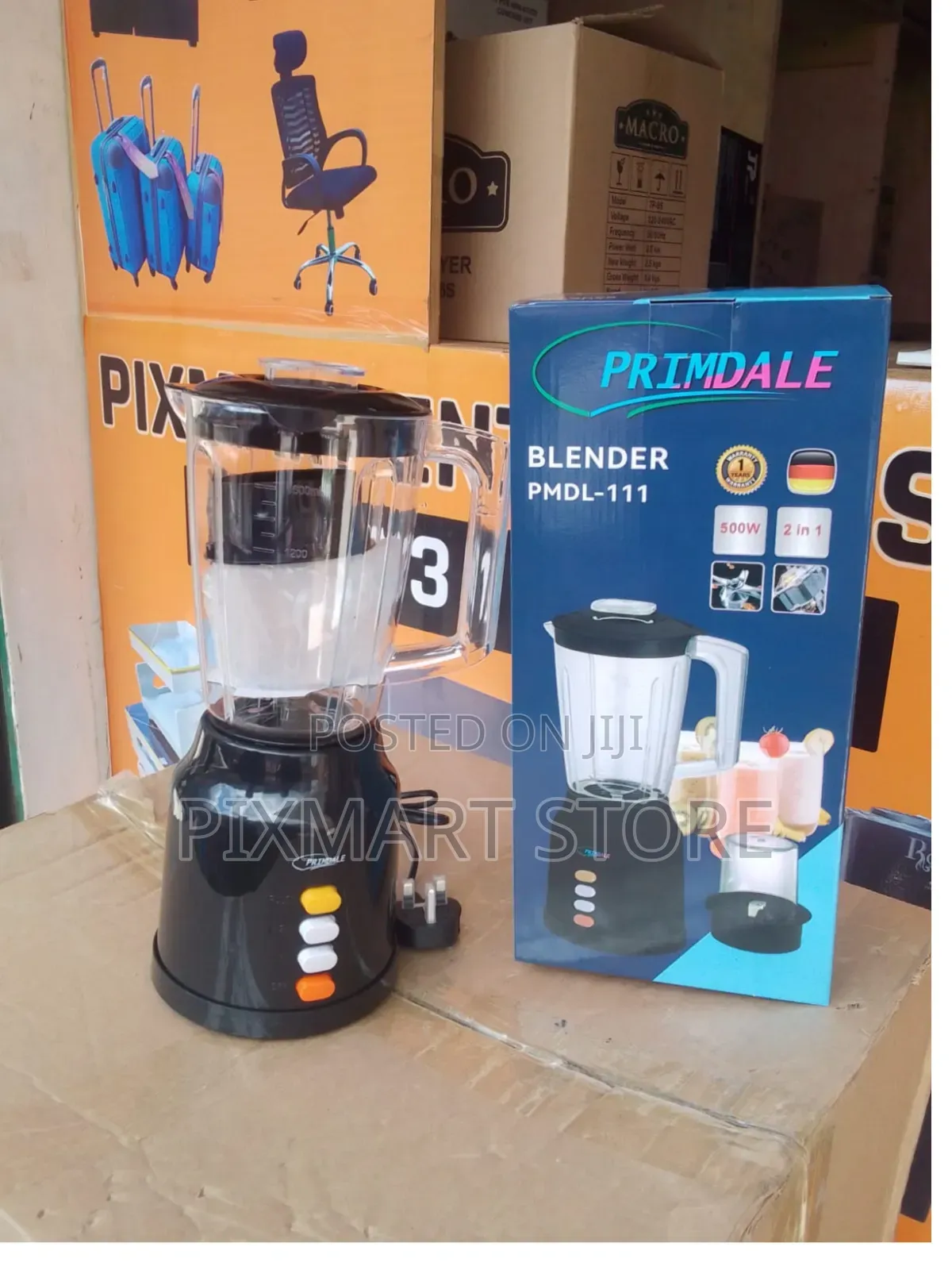 Primdale 2-in-1 Blender PMDL-111 With Grinding Jar