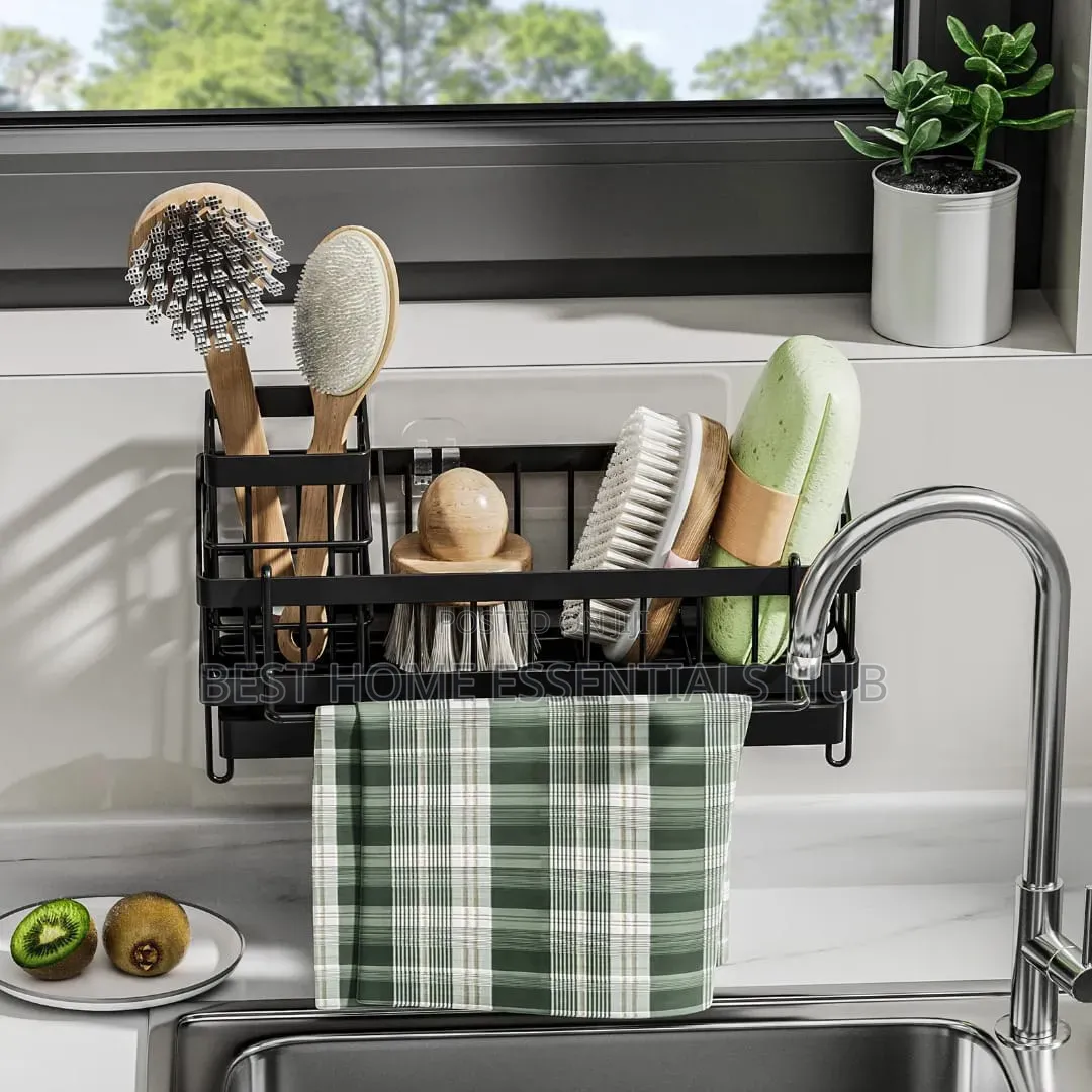 Sink Caddy With Water Draining Tray/Multifunctional Sink Sponge