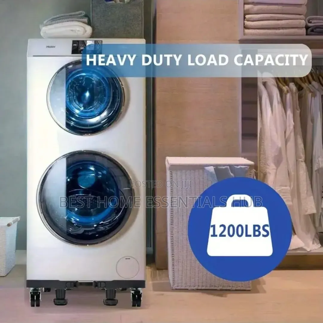 *Heavy-duty Double Tube Fridge/Washing Machine Stand