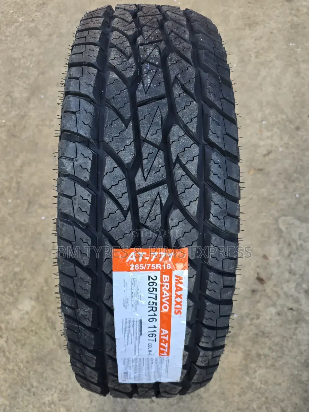 265 /75 R16 Maxxis Tyres (All Terrein) Thailand.
