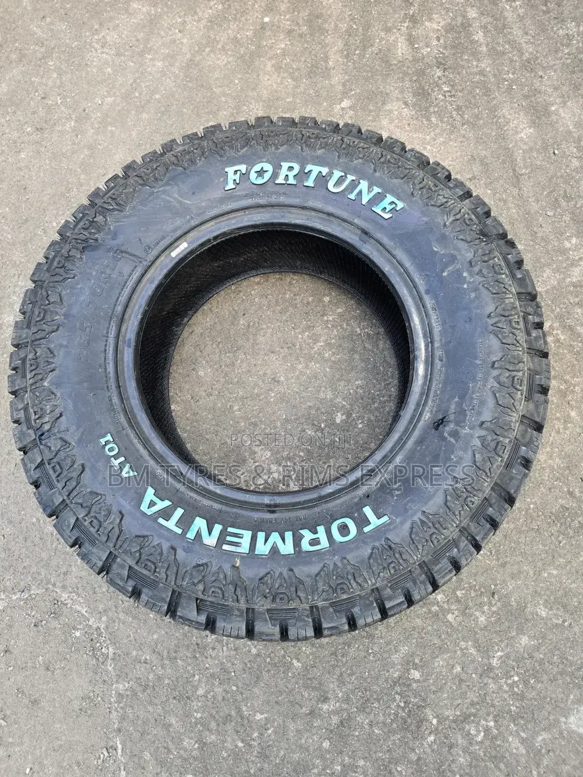 265 /70 R16 Fortune Tyres (Tormenta) All Terrein.