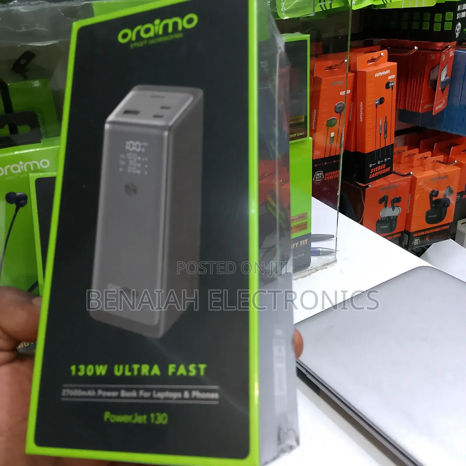 Laptop Powerbank, Oraimo Professional Powerbank 27600mah,130 Watts
