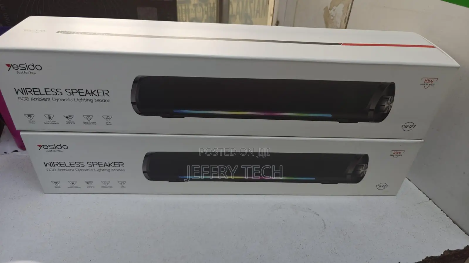 Ys27 Big Battery Bt5.3 and Audio Cable With RGB Light Wireless Speaker