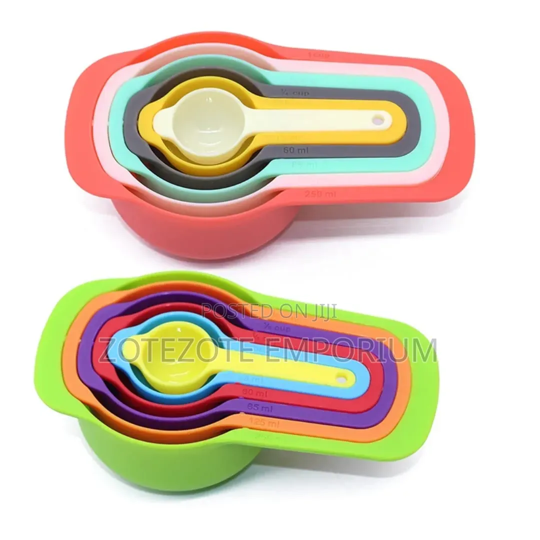 Colourful Nesting Measuring Cups and Spoon Set