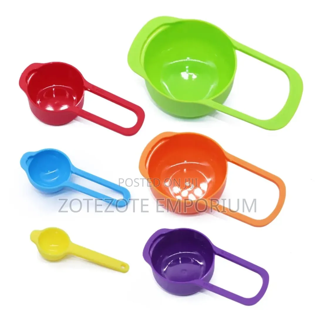 Colourful Nesting Measuring Cups and Spoon Set
