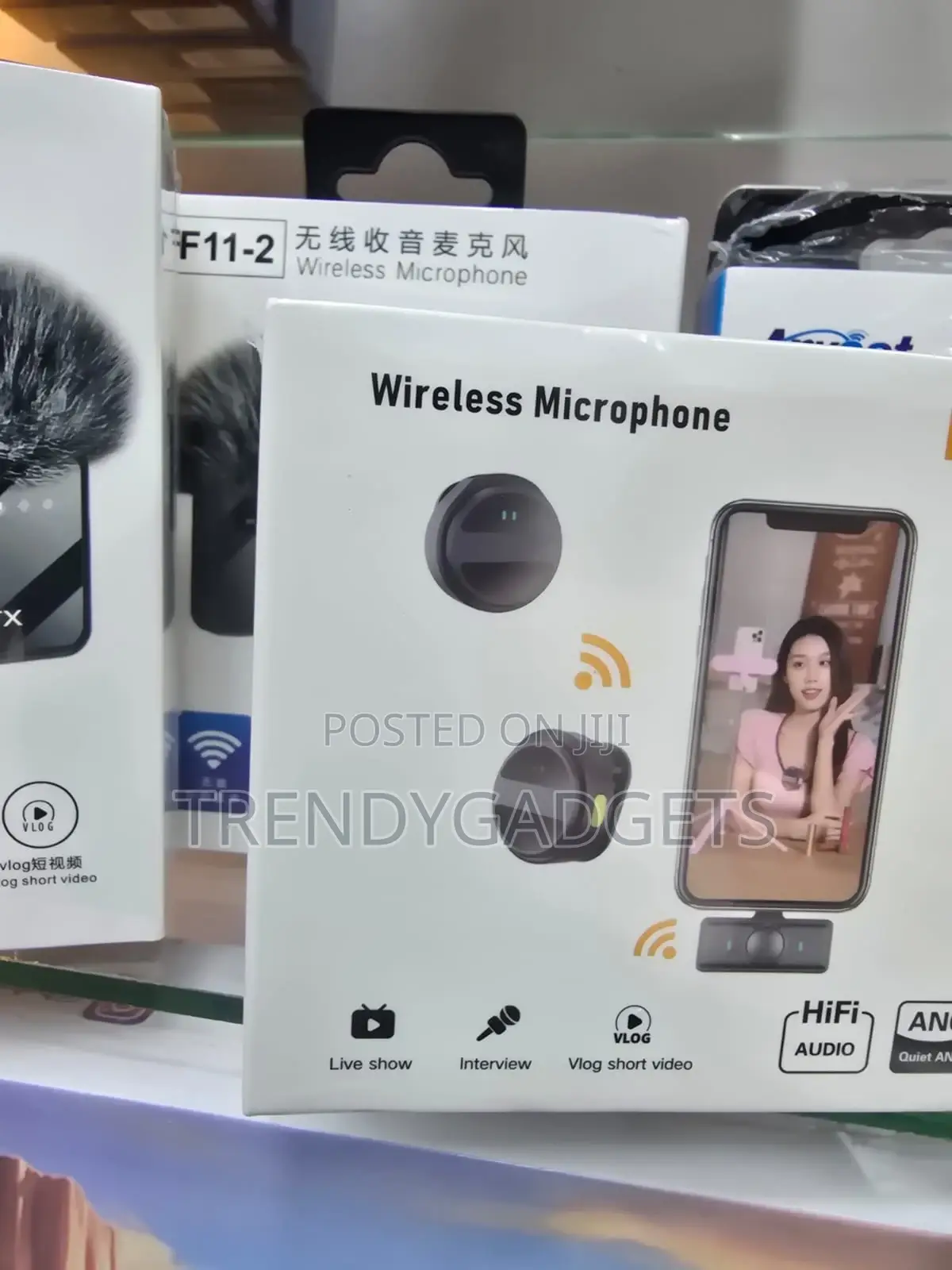 Sx21 Wireless Microphone Kit Anc Noise Reduction Vlog
