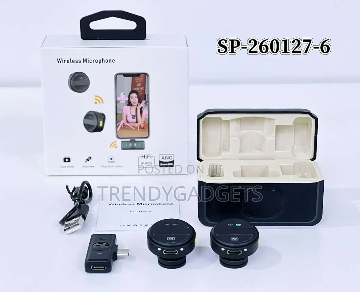 Sx21 Wireless Lapel Mic Noise Cancel Vlogging Kit