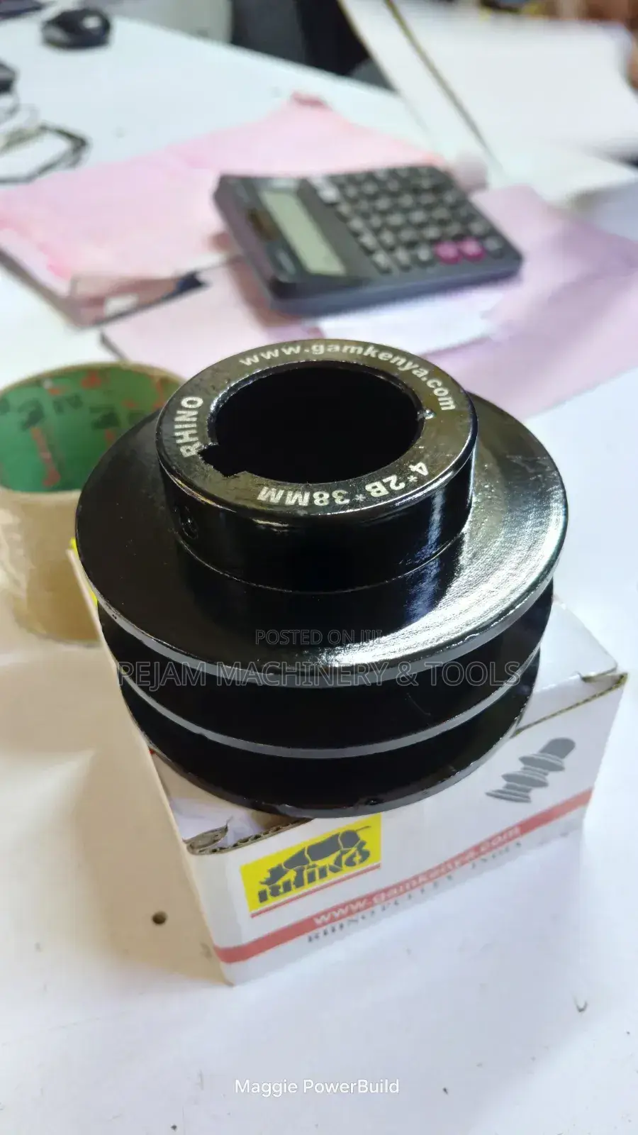 38mm Cast Iron Pulley With 2 Grooves