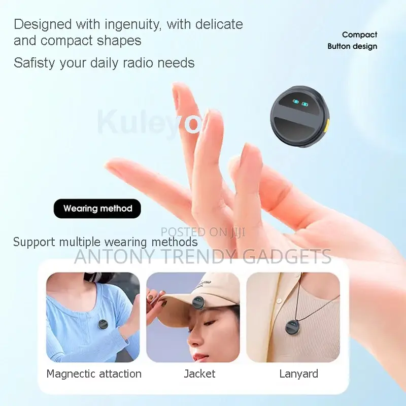 Sx21 Wireless Lavalier Mic 20m Range Anc Vlogging Kit